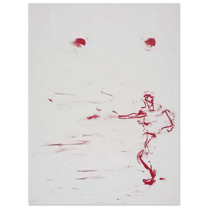 Susan Rothenberg - RED DANCE 1986  75x100 cm / 30x40inches Fine Art Poster
