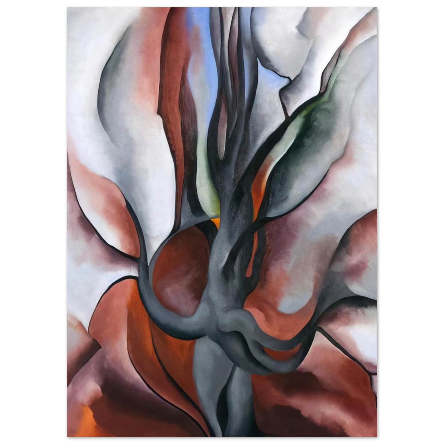 Georgia O'Keeffe - Autumn Trees - The Maple Fine Art Poster - 75x100 cm / 30x40 inches