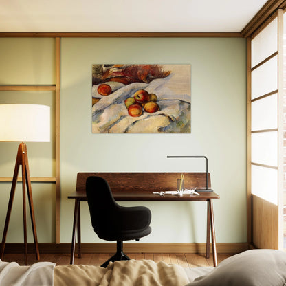 Apples on a Sheet - Paul Cézanne Brushed Aluminum Print - 70x100 cm / 28x40 inches | Paul Cézanne Aluminum Print | Paul Cézanne Prints