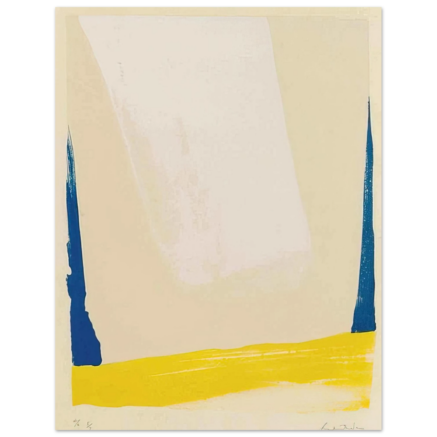 Helen Frankenthaler - White Portal - 1967 Wall art - 75x100 cm / 30x40 inches - Fine Art Poster - -