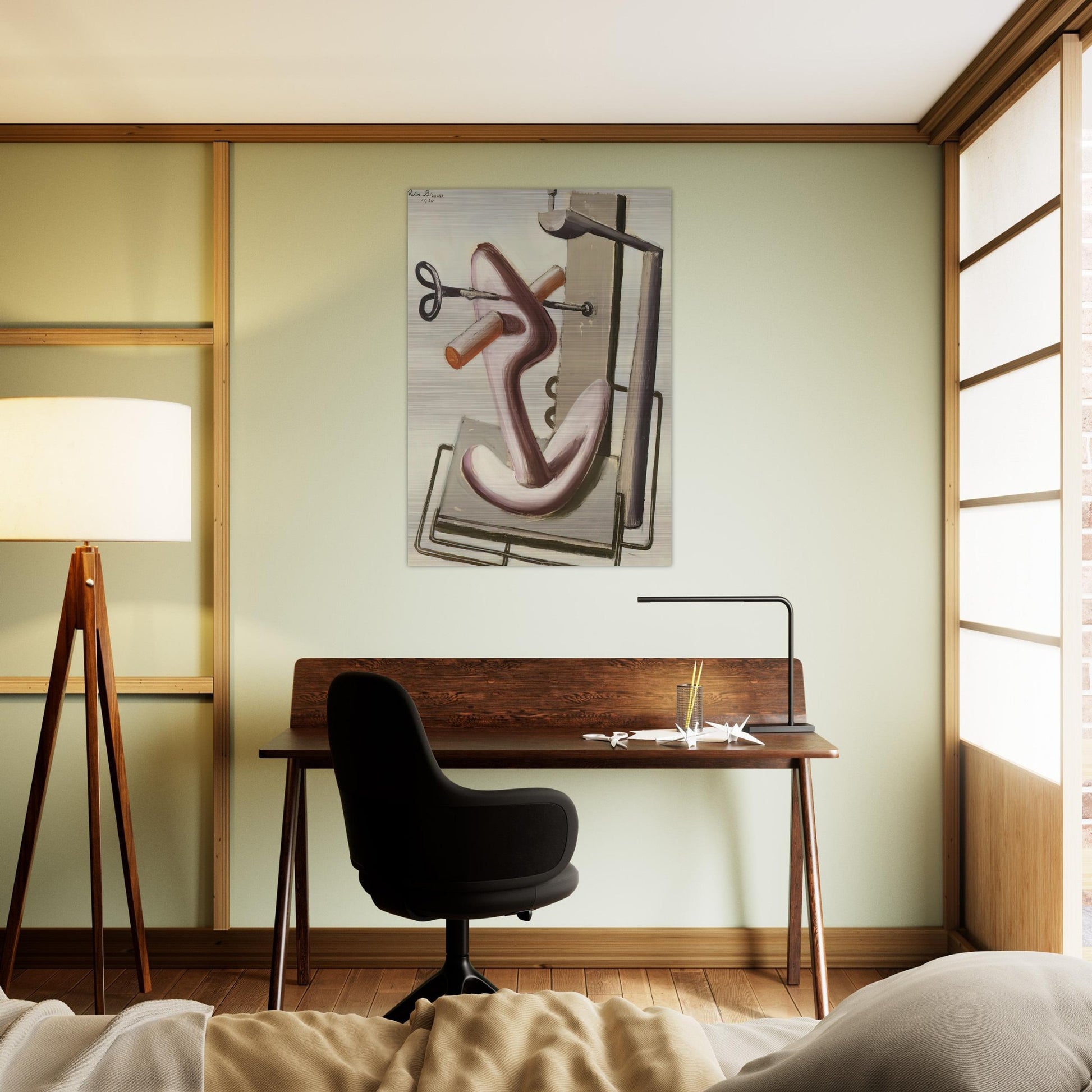 Astrazione - 1930 - Julius Bissier Brushed Aluminum Print - 70x100 cm / 28x40 inches | Julius Bissier Aluminum Print | Julius Bissier Prints