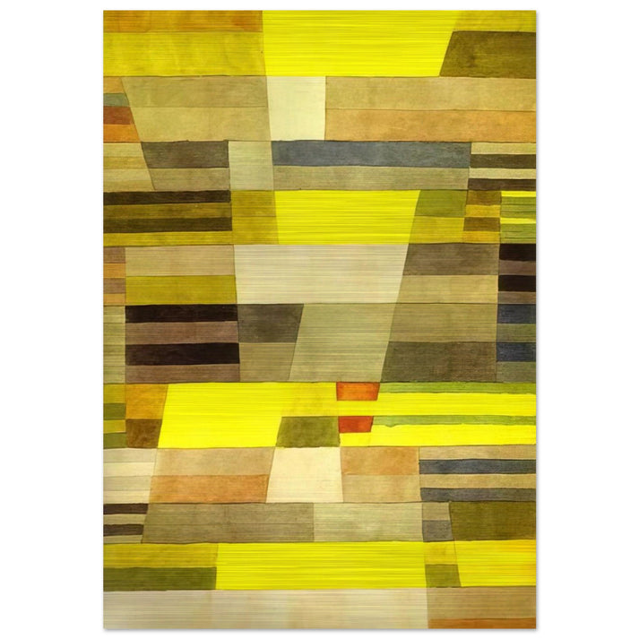 MONUMENT 1929 - Paul Klee Brushed Aluminum Print - 70x100 cm / 28x40 inches | Paul Klee Aluminum Print | Paul Klee Prints