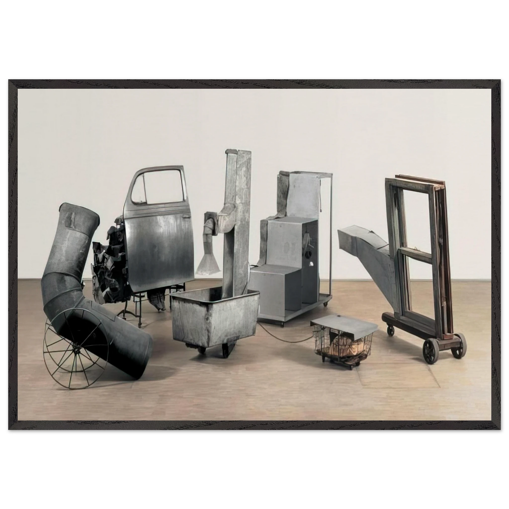 ORACLE 1965 - Robert Rauschenberg Framed Art Print – Black Wooden Frame - Default Title - -Framed Art Print