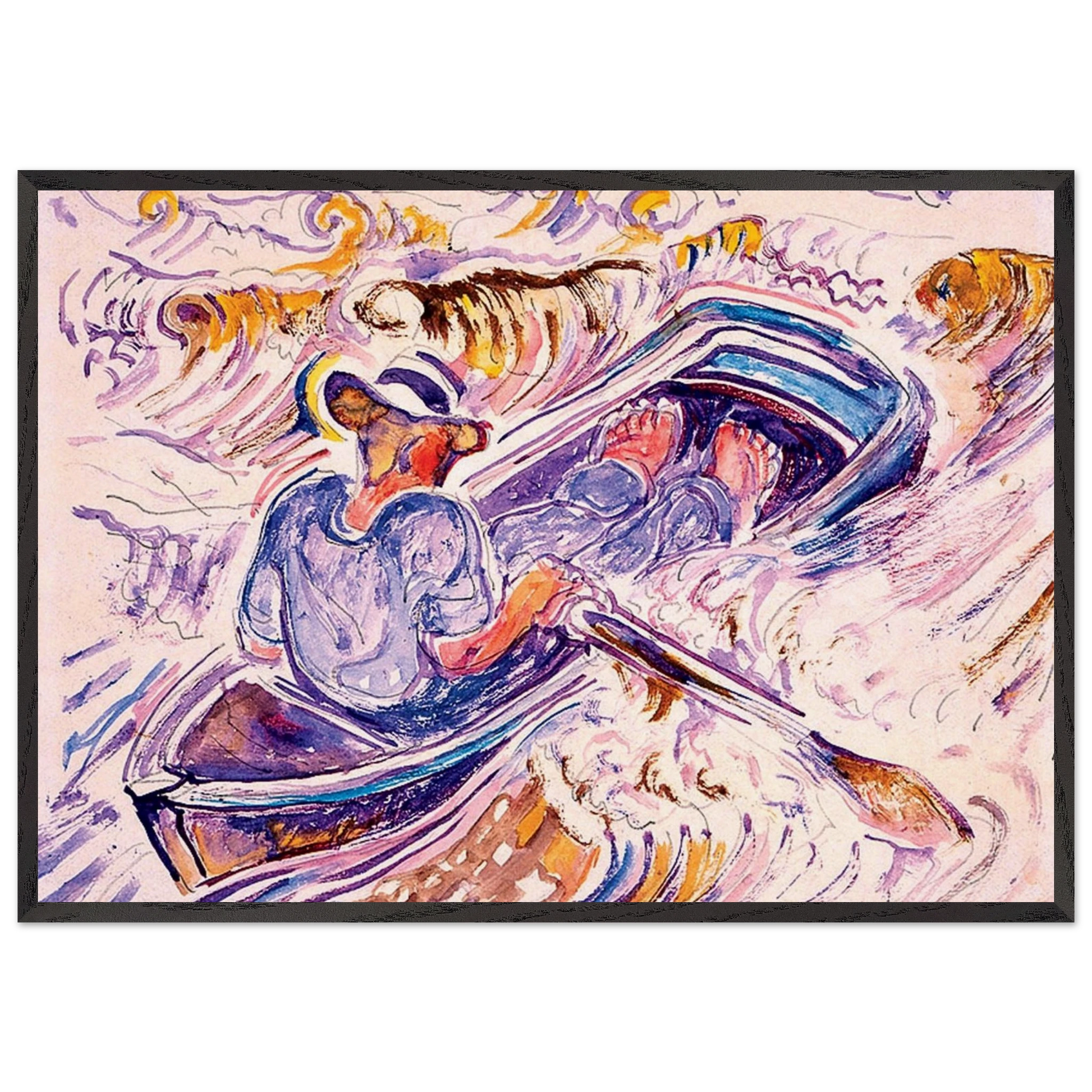 Walter Anderson N4 - Walter Inglis Anderson Framed Art Print – Black Wooden Frame - Default Title - -Framed Art Print