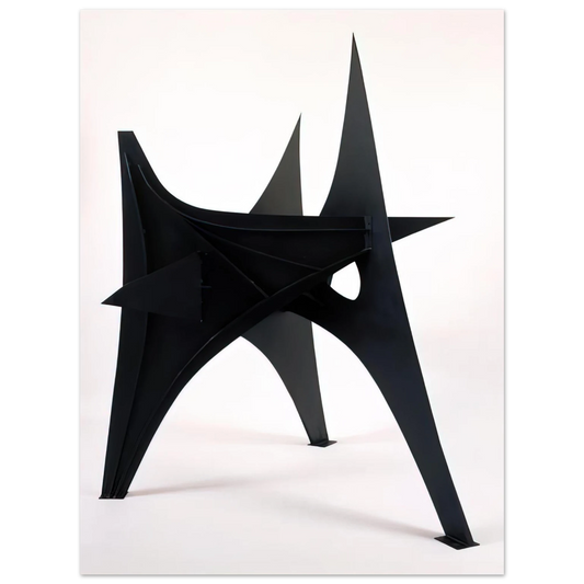 Alexander Calder - TROIS PICS INTERMEDIATE MAQUETTE 1967 Fine Art Poster - 13x18 cm / 5x7 inches