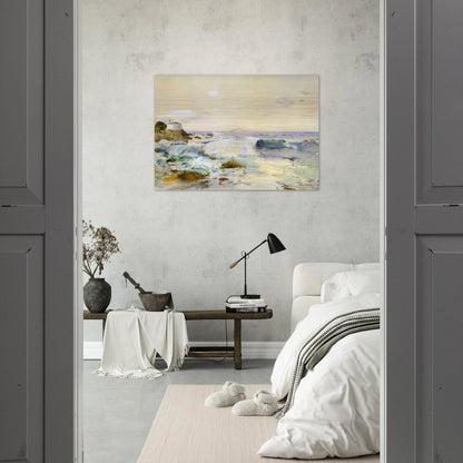 On the Brittany Coast - Childe Hassam Brushed Aluminum Print - 70x100 cm / 28x40 inches | Childe Hassam Aluminum Print | Childe Hassam Prints