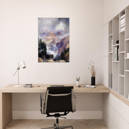 A Showery Day, Grand Canyon - Thomas Moran Brushed Aluminum Print - 70x100 cm / 28x40 inches | Thomas Moran Aluminum Print | Thomas Moran Prints