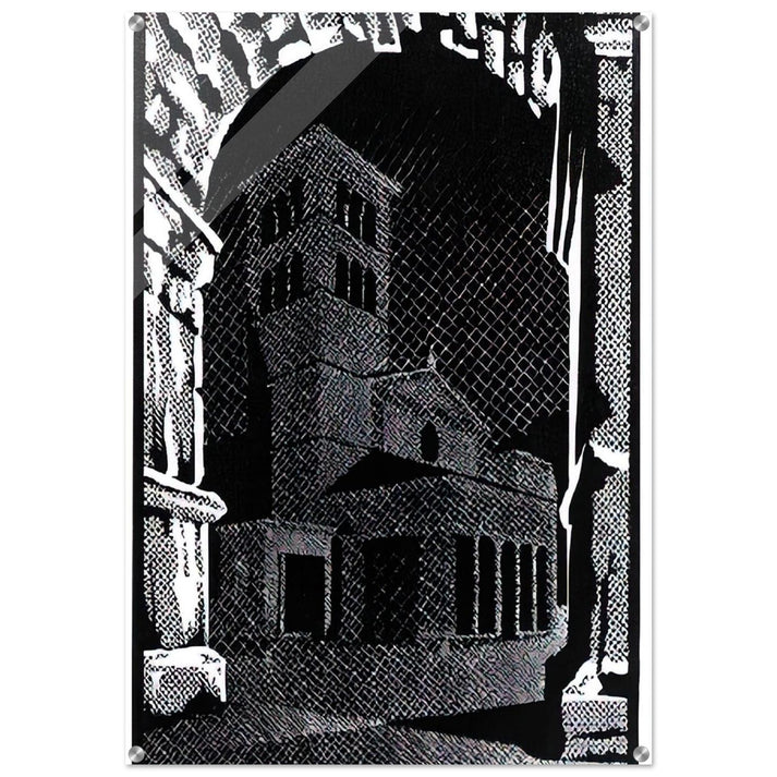 NOCTURNAL ROME 3 - MC Escher Acrylic Print - 70x100 cm / 28x40″ inches | Maurits Cornelis Escher Prints