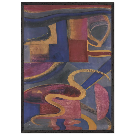 Composizione Dada - Abstract Art - Julius Evola Framed Art Print – Black Wooden Frame - Default Title - -Framed Art Print