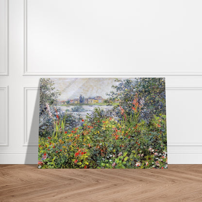 Flowers at Vetheuil - claude monet Acrylic Print - 70x100 cm / 28x40″ inches