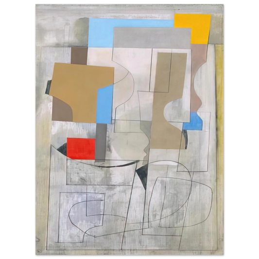 Ben Nicholson - Feb 28-53 vertical seconds - 1953 Fine Art Poster - Default Title