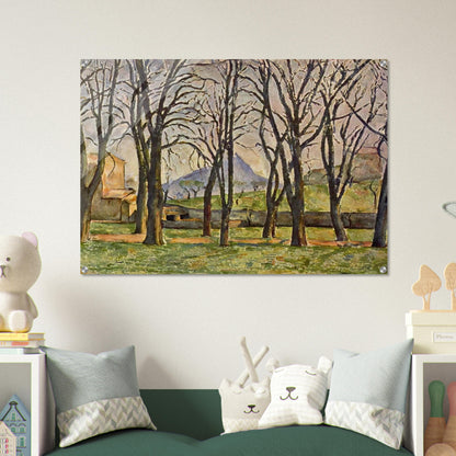 Chestnut Trees at the Jas de Bouffan - Paul Cézanne Acrylic Print - 70x100 cm / 28x40″ inches