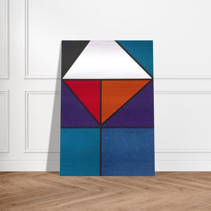 Plakat für Ausstellung Baden-Baden - 1965 - Johannes Itten Brushed Aluminum Print - 70x100 cm / 28x40 inches | Johannes Itten Aluminum Print | Johannes Itten Prints