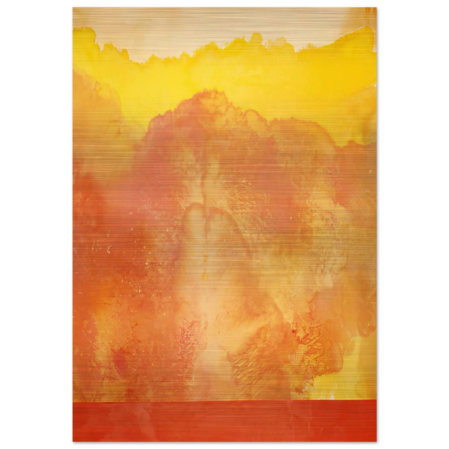 Pathfinder - 1970 - Ronnie Landfield Brushed Aluminum Print - 70x100 cm / 28x40 inches | Ronnie Landfield Aluminum Print | Ronnie Landfield Prints