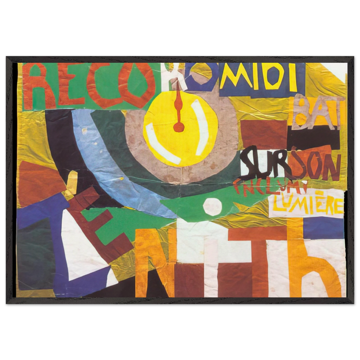 ZENITH - Sonia Delaunay Framed Art Print – Black Wooden Frame - Default Title - -Framed Art Print