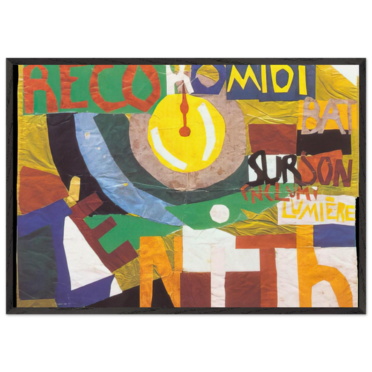 ZENITH - Sonia Delaunay 70x100 cm / 28x40 inches Framed Art Print – Black Wooden Frame