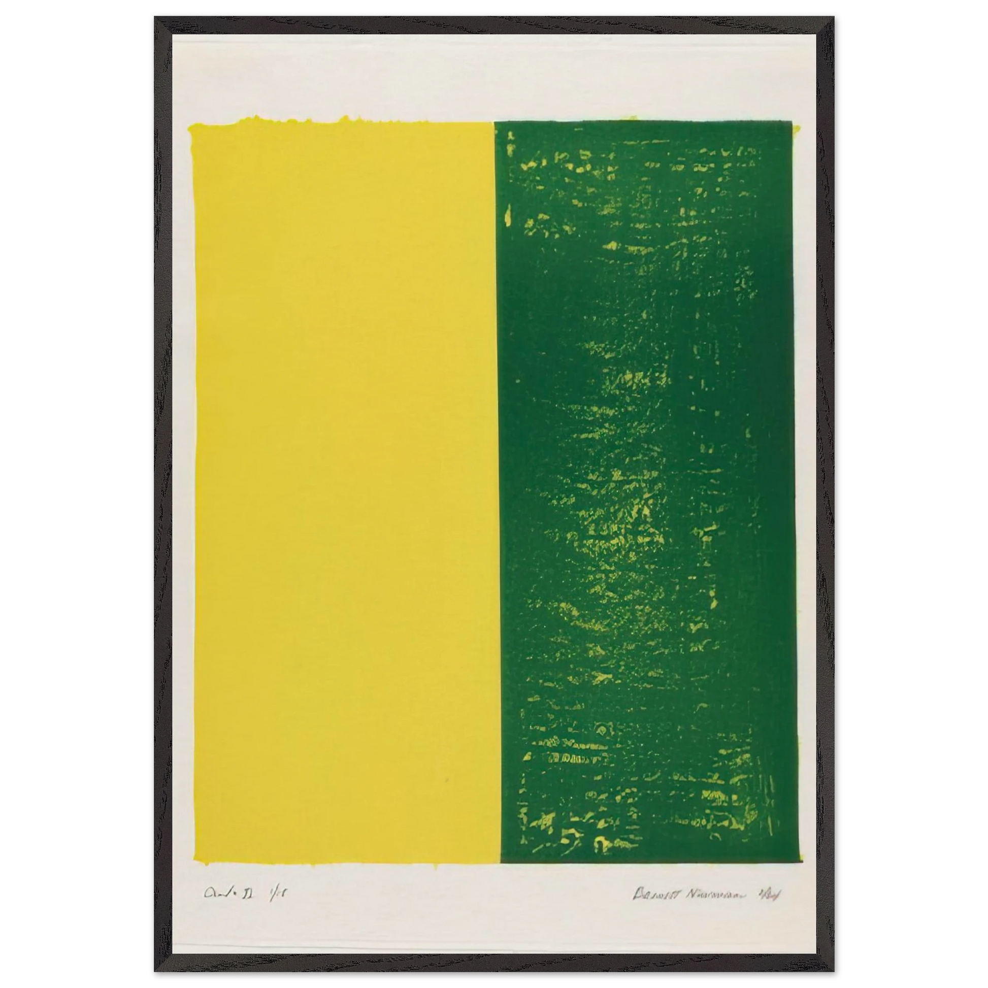 Canto XI - Barnett Newman Framed Art Print – Black Wooden Frame - Default Title - -Framed Art Print