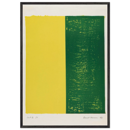 Canto XI - Barnett Newman Framed Art Print – Black Wooden Frame - Default Title - -Framed Art Print