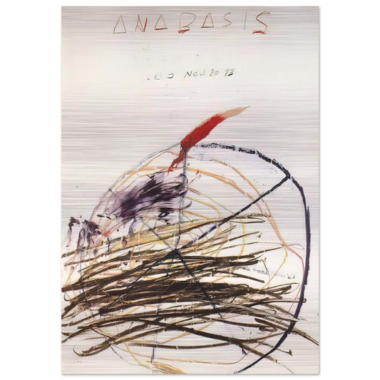 Anabasis  Xenephon  - Cy Twombly Brushed Aluminum Print - 70x100 cm / 28x40 inches | Cy Twombly Aluminum Print | Cy Twombly Prints