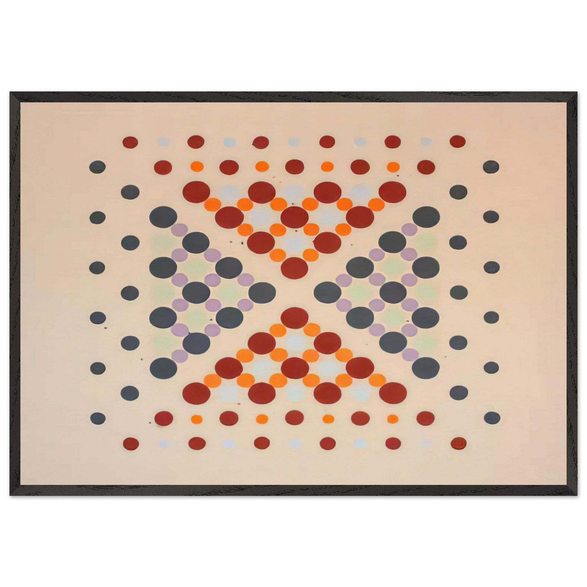 Untitled - 1962 N9 - Thomas Downing Framed Art Print – Black Wooden Frame - Default Title - -Framed Art Print