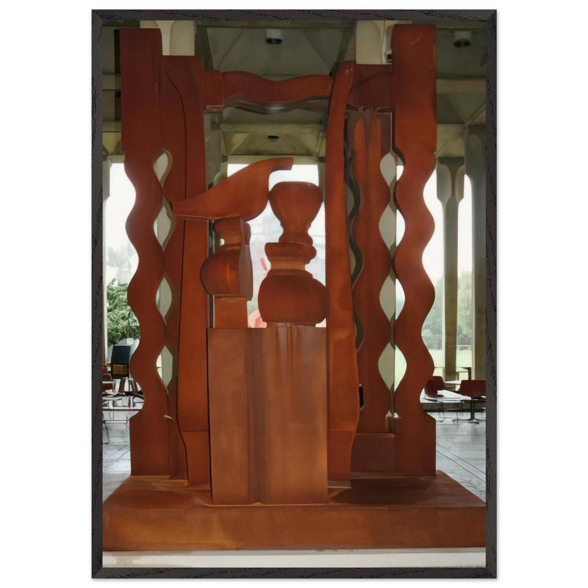 NIGHT PRESENCE II 1976 - Louise Nevelson Framed Art Print – Black Wooden Frame - Default Title - -Framed Art Print