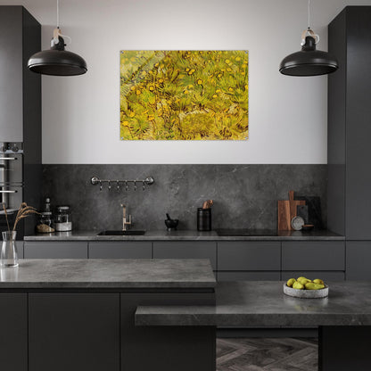 A Field of Yellow Flowers - Vincent van Gogh Acrylic Print - 70x100 cm / 28x40″ inches | Vincent van Gogh Wall Art | Vincent van Gogh Prints