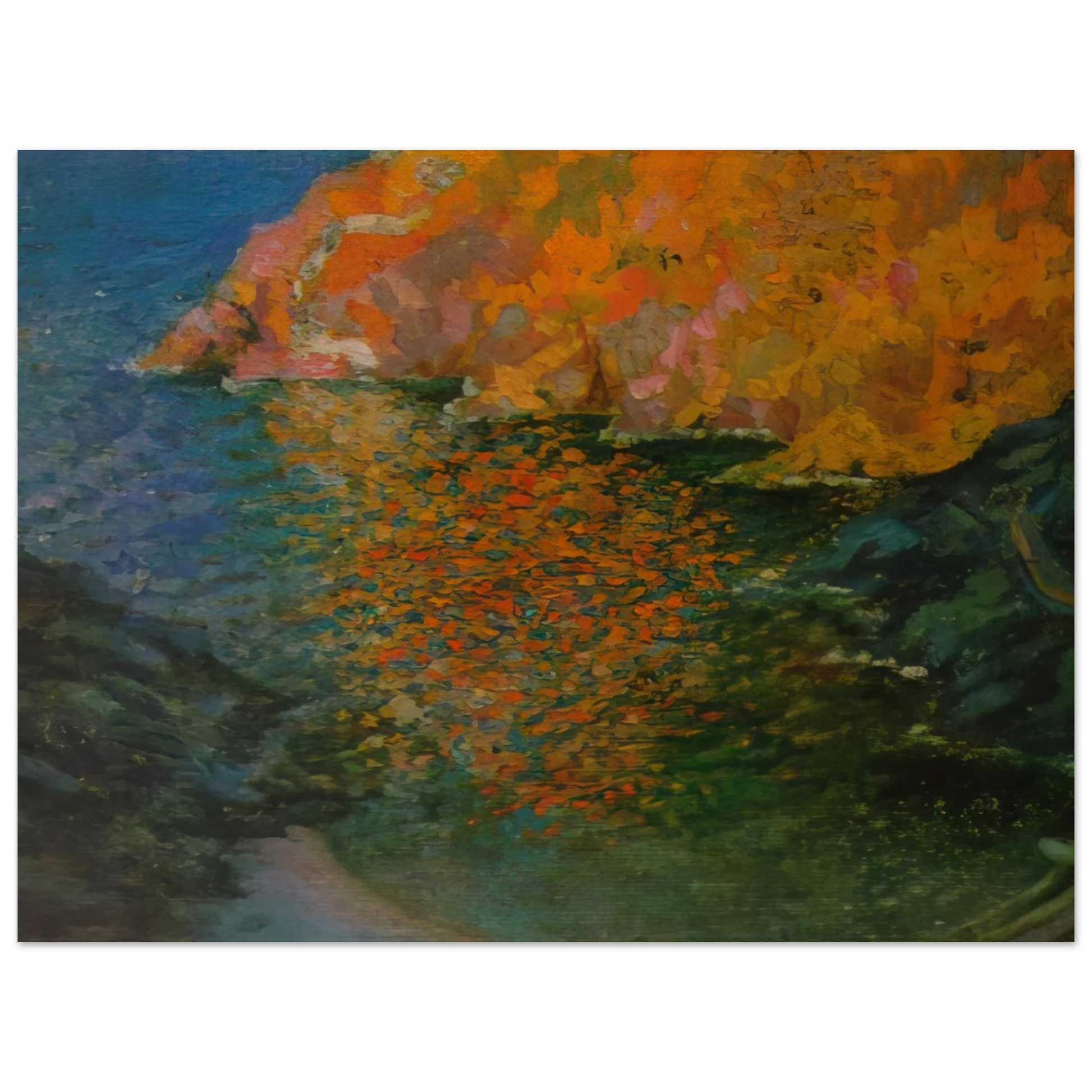 Salvador Dali - SMALL ROCKY BAY OF NANS CADAQUES 1921 Fine Art Poster - Default Title