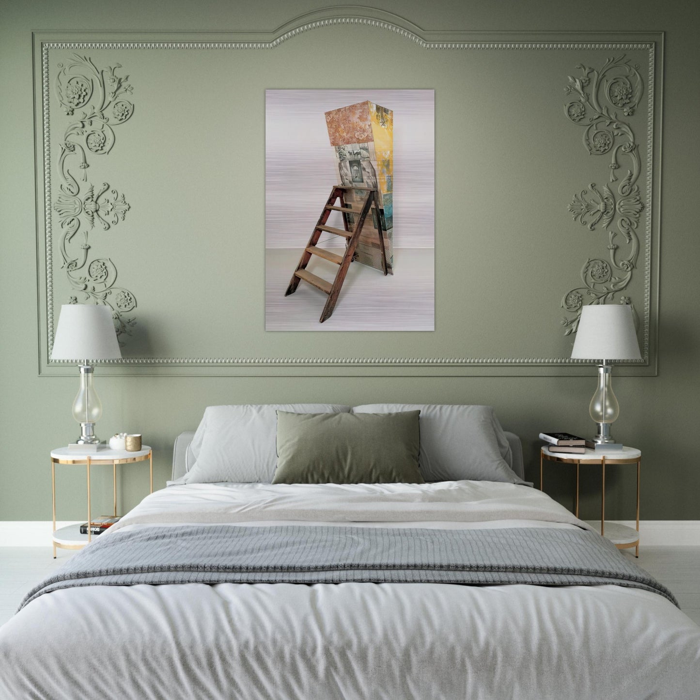 PATRICIAN BARNACLE SCALE 1981 - Robert Rauschenberg Brushed Aluminum Print - 70x100 cm / 28x40 inches | Robert Rauschenberg Aluminum Print | Robert Rauschenberg Prints