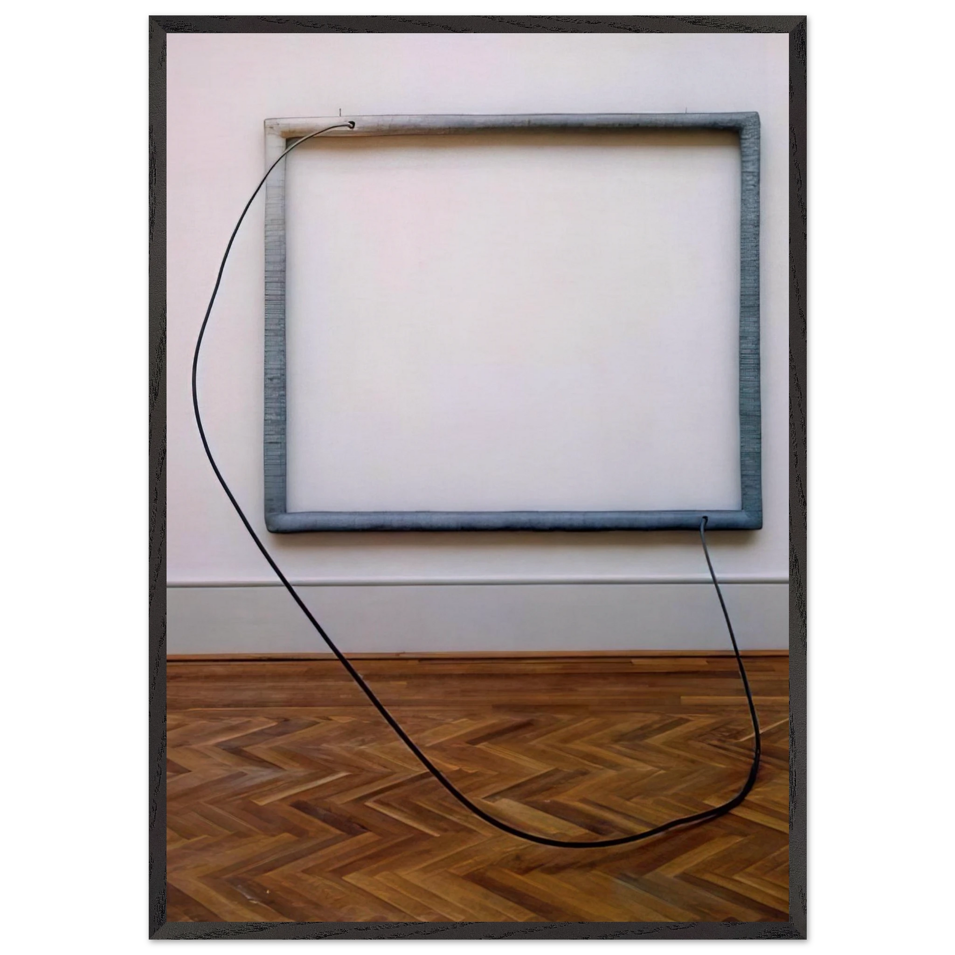 HANG UP 1966 - Eva Hesse 70x100 cm / 28x40 inches Framed Art Print – Black Wooden Frame