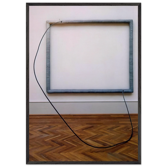 HANG UP 1966 - Eva Hesse Framed Art Print – Black Wooden Frame - Default Title - -Framed Art Print