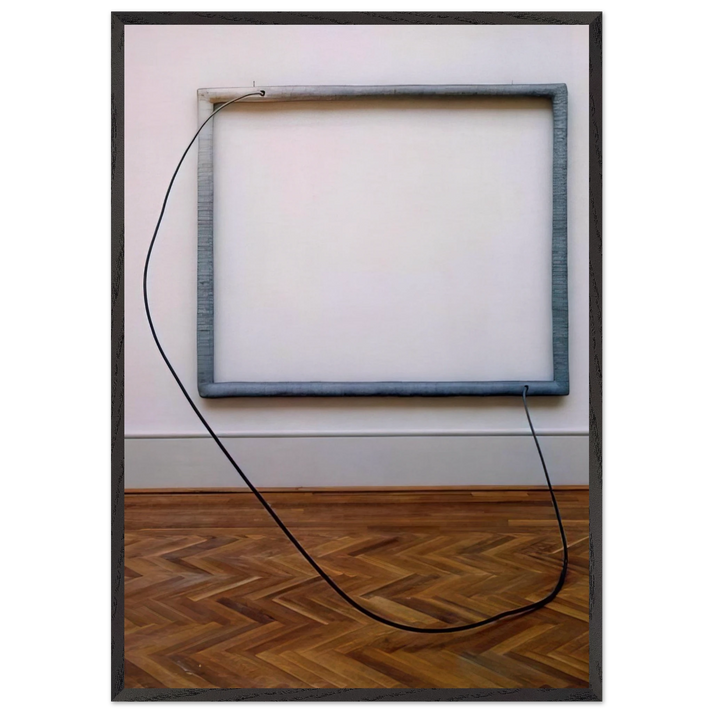 HANG UP 1966 - Eva Hesse 70x100 cm / 28x40 inches Framed Art Print – Black Wooden Frame