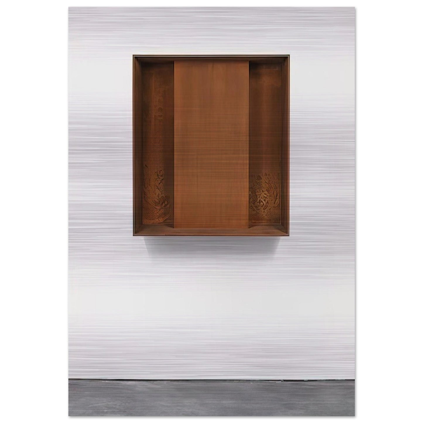 Untitled JUDDO0510 - 1989 - Donald Judd Brushed Aluminum Print - 70x100 cm / 28x40 inches | Donald Judd Aluminum Print | Donald Judd Prints
