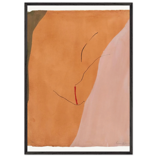 Sanguine Mood - 1971 - Helen Frankenthaler Framed Art Print – Black Wooden Frame - Default Title - -Framed Art Print