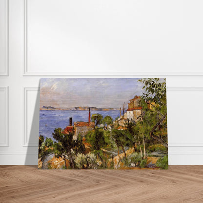 Landscape. Study after Nature - Paul Cézanne Brushed Aluminum Print - 70x100 cm / 28x40 inches | Paul Cézanne Aluminum Print | Paul Cézanne Prints