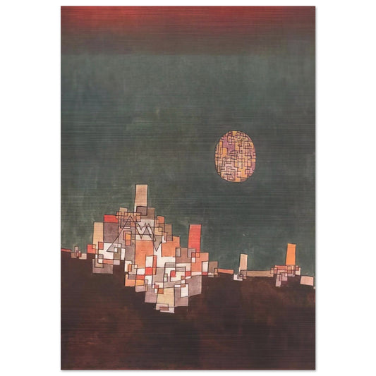 CHOSEN SITE 1940 - Paul Klee Brushed Aluminum Print - 70x100 cm / 28x40 inches | Paul Klee Aluminum Print | Paul Klee Prints