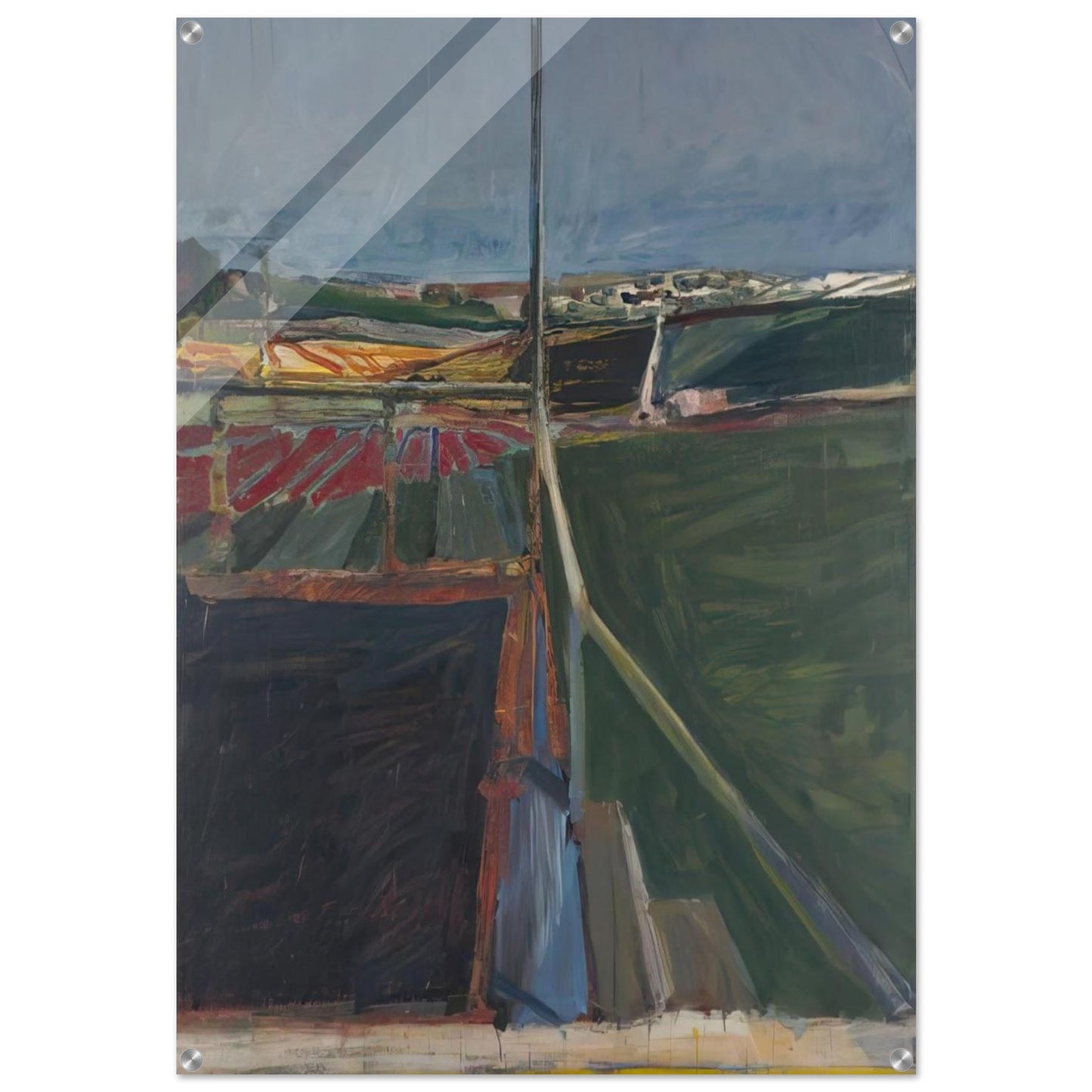 View from the Porch - Richard Diebenkorn Acrylic Print - 70x100 cm / 28x40″ inches | Richard Diebenkorn Wall Art | Richard Diebenkorn Prints