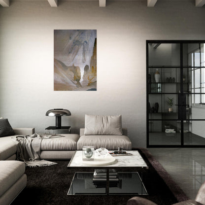 Canyon Walls, Yellowstone sketch - Thomas Moran Brushed Aluminum Print - 70x100 cm / 28x40 inches | Thomas Moran Aluminum Print | Thomas Moran Prints