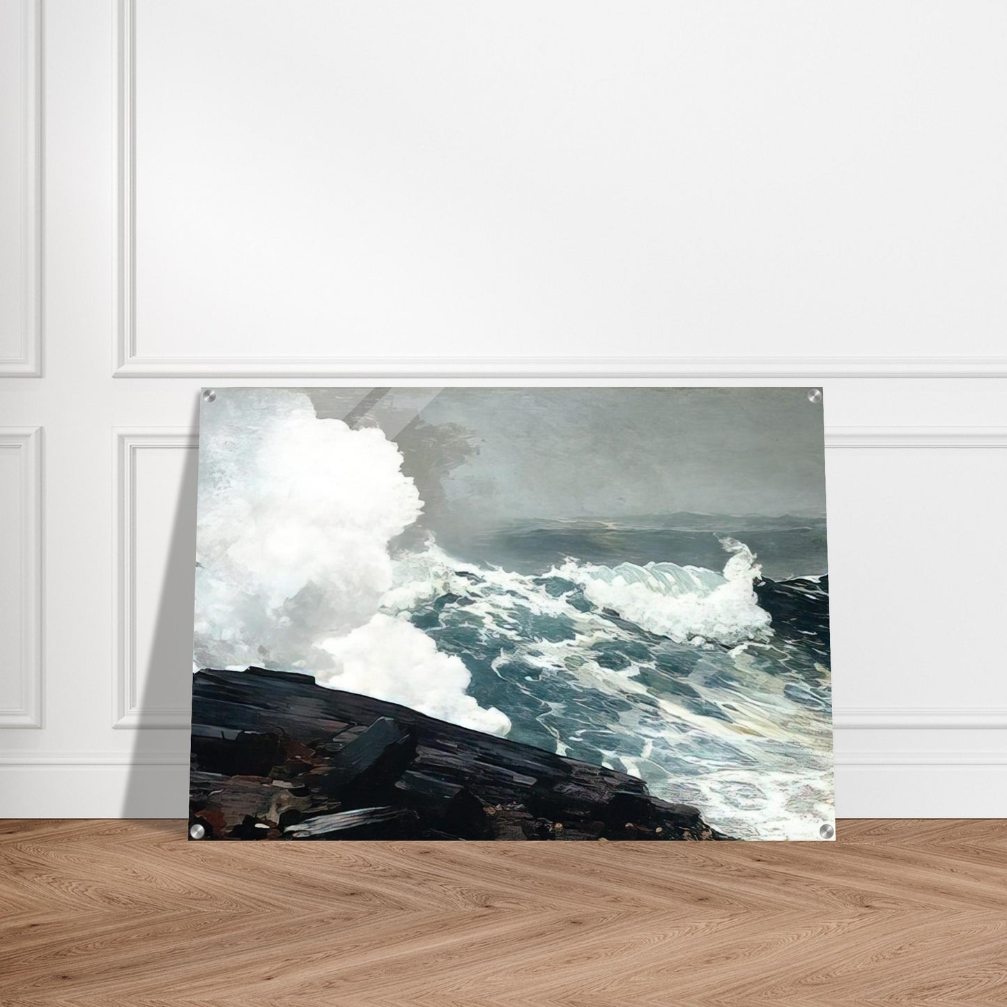 NORTHEASTER - Winslow Homer Acrylic Print - 70x100 cm / 28x40″ inches | Winslow Homer Wall Art | Winslow Homer Prints