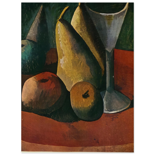 Pablo Picasso - Glass and fruits Fine Art Poster - Default Title
