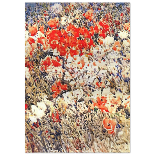 The island garden - Childe Hassam Brushed Aluminum Print - 70x100 cm / 28x40 inches | Childe Hassam Aluminum Print | Childe Hassam Prints