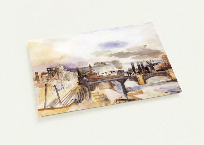 PARISIAN BRIDGE 1922 By Raoul Dufy Pack of 10 Post Cards | Raoul Dufy Post Cards | A6 (10.5 x 14.8 cm) - 4.1 x 5.8 inches