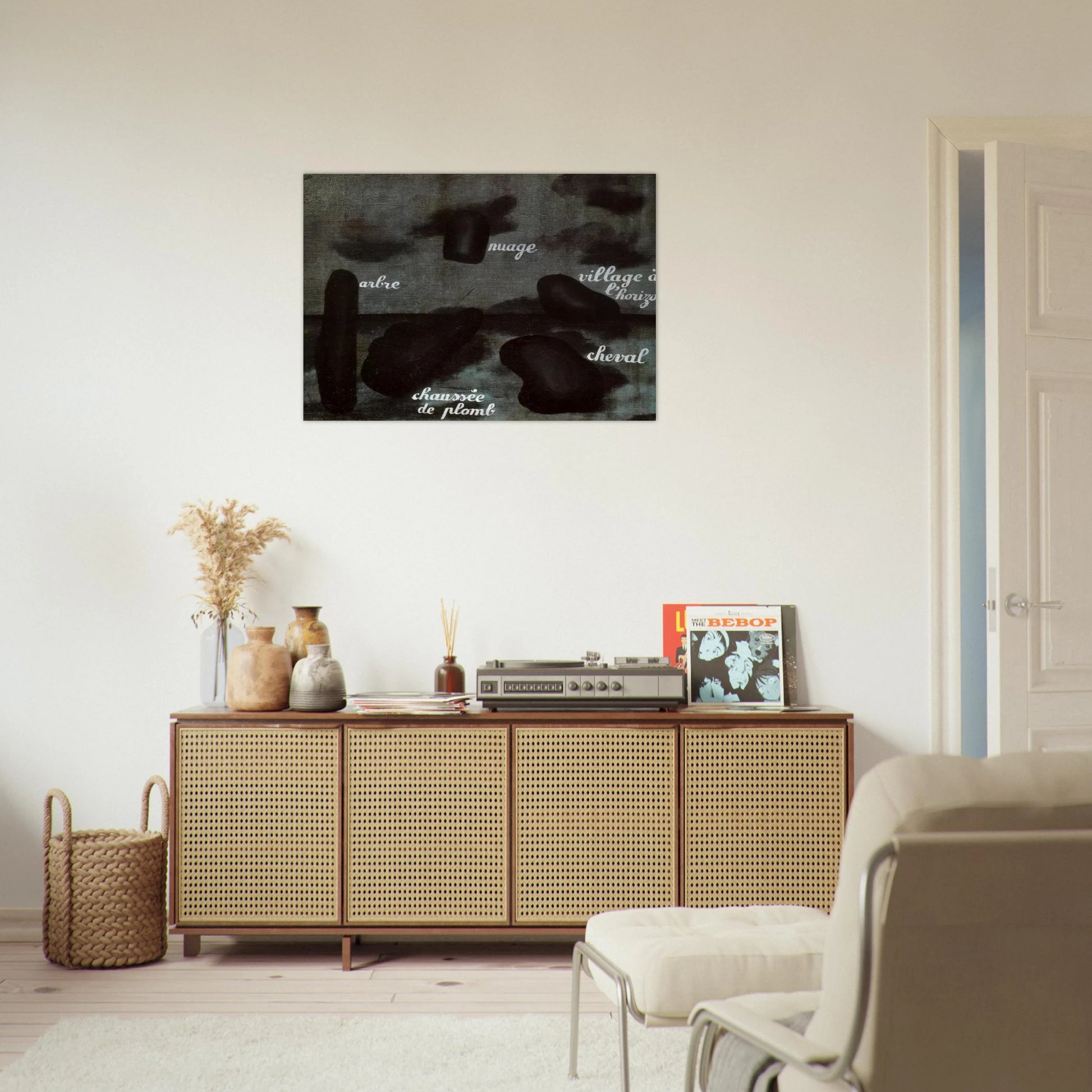 SWIFT HOPE 1928 - Rene Magritte Brushed Aluminum Print - 70x100 cm / 28x40 inches | Rene Magritte Aluminum Print | Rene Magritte Prints