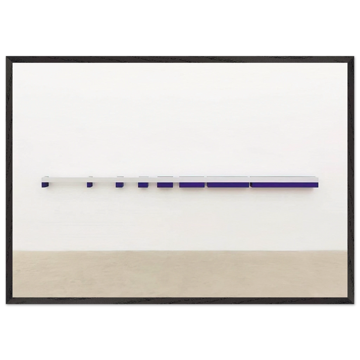 Untitled - 1970 N4 - Donald Judd 70x100 cm / 28x40 inches Framed Art Print – Black Wooden Frame