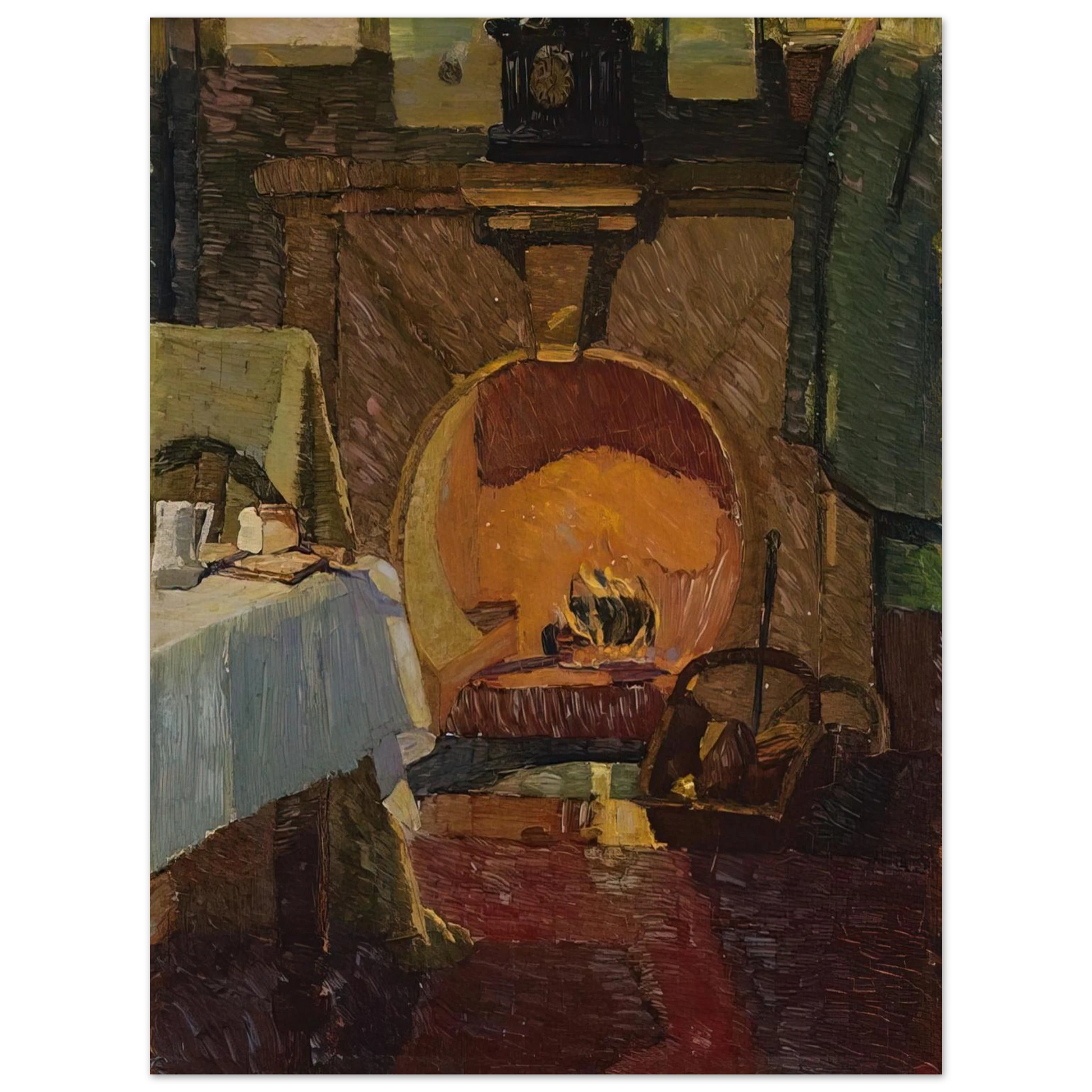 Grace Cossington Smith - Firelight - 1919 Fine Art Poster - Default Title