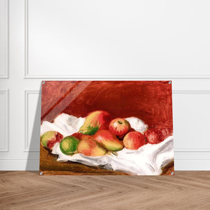 Pears and Apples - Pierre-Auguste Renoir Acrylic Print - 70x100 cm / 28x40″ inches | Pierre-Auguste Renoir Wall Art | Pierre-Auguste Renoir Prints