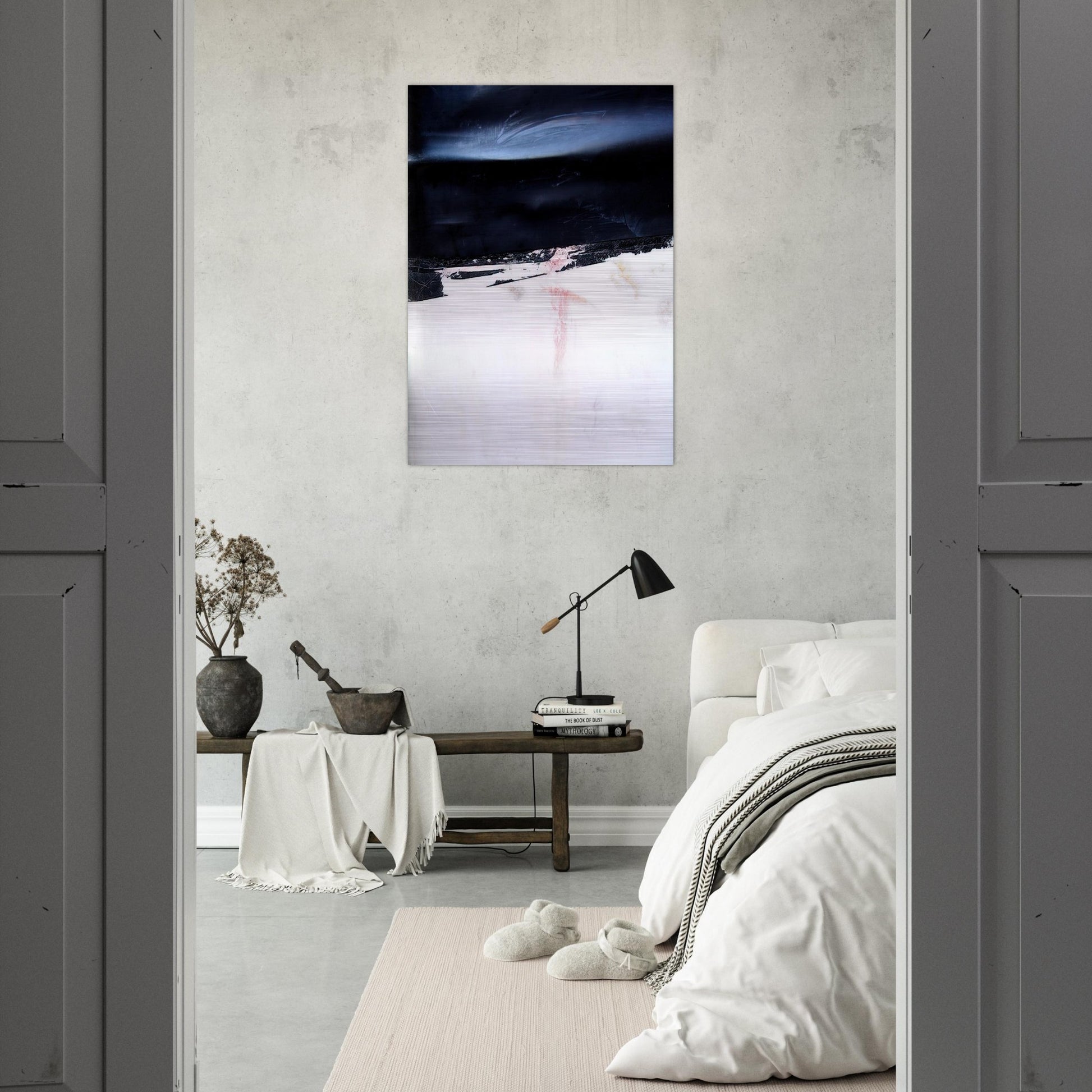 Orage - Art Informel - Nicolas de Stael Brushed Aluminum Print - 70x100 cm / 28x40 inches | Nicolas de Stael Aluminum Print | Nicolas de Stael Prints