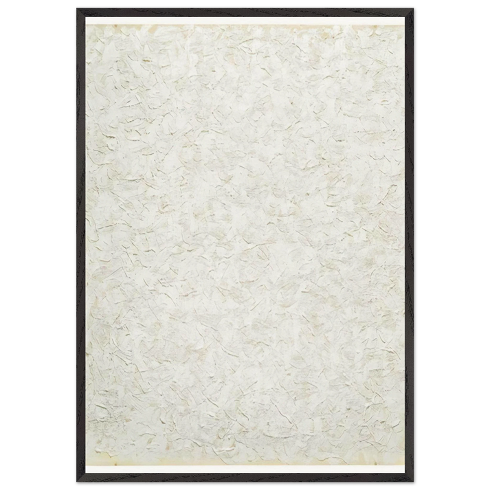 Rule - 1991 - Robert Ryman 70x100 cm / 28x40 inches Framed Art Print – Black Wooden Frame