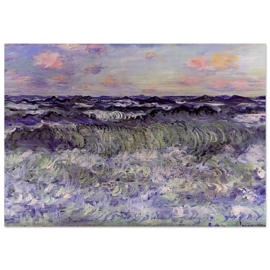 Sea Study - claude monet Brushed Aluminum Print - 70x100 cm / 28x40 inches | claude monet Aluminum Print | claude monet Prints