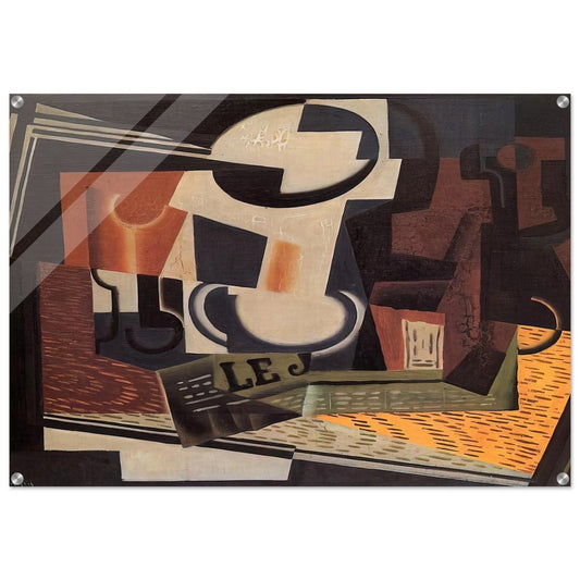 STILL LIFE WITH FRUIT BOWL 1918 - Juan Gris Acrylic Print - 70x100 cm / 28x40″ inches