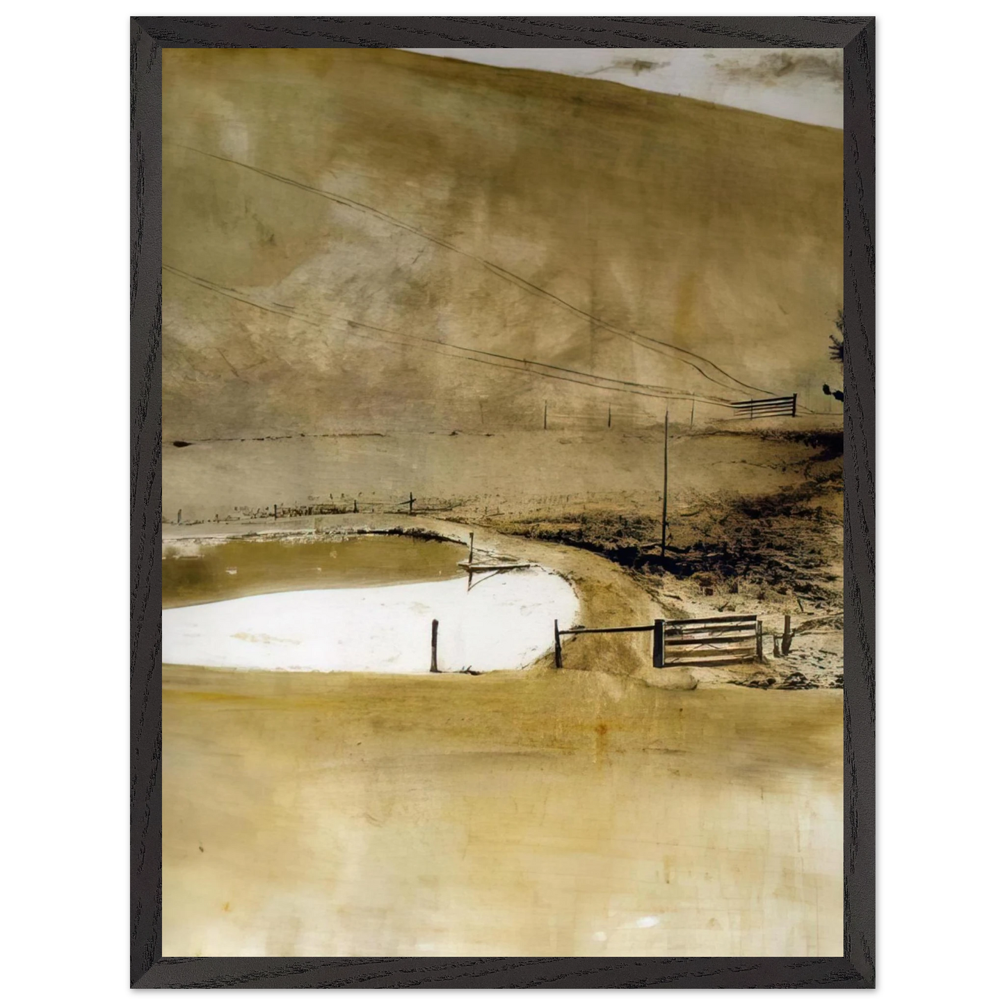 Andrew Wyeth - NOT DETECTED 34 Wall Art - 30x40 cm / 12x16 inches - Fine Art Poster - -